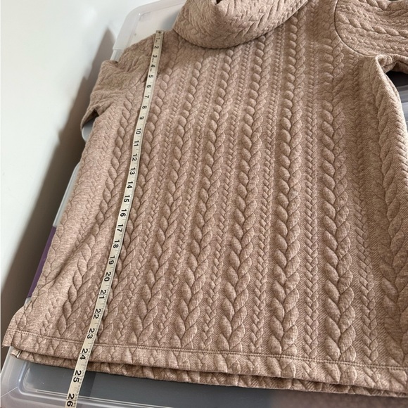 J. Crew Cable-Knit Cowlneck Top Size Small - Picture 6 of 8